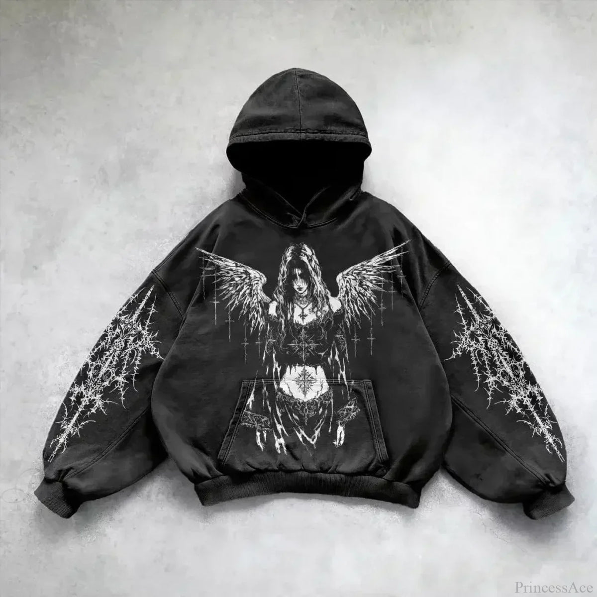 Goddess Pattern Print Hoodie