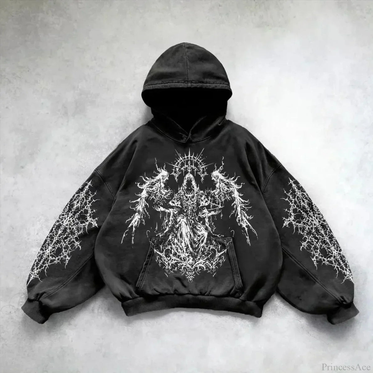 Goddess Pattern Print Hoodie