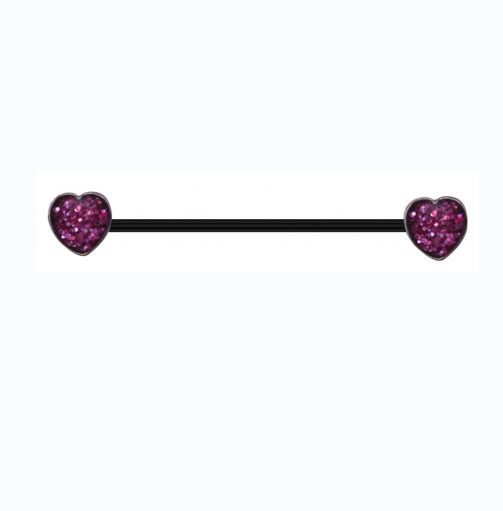 Gothic Skull Moon Stainless Steel Industrial Piercing