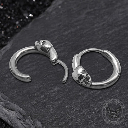 Gothic Skull Stainless Steel Earrings