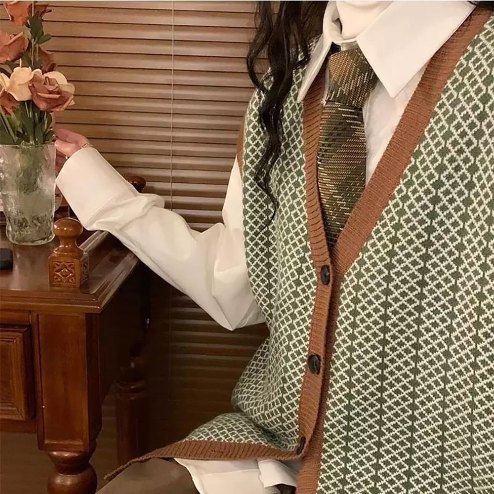 Grandpa Aesthetic Button Up Vest