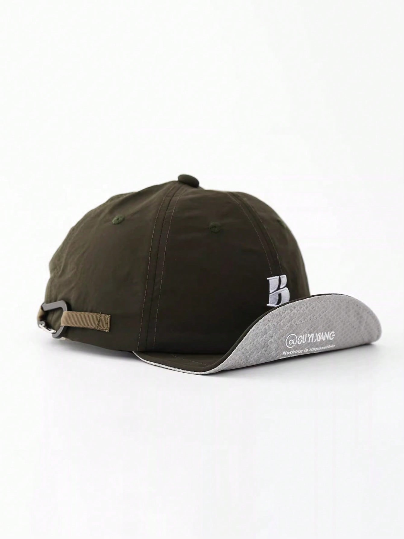 BREITER Soft Brim Letter Embroidery Baseball Cap
