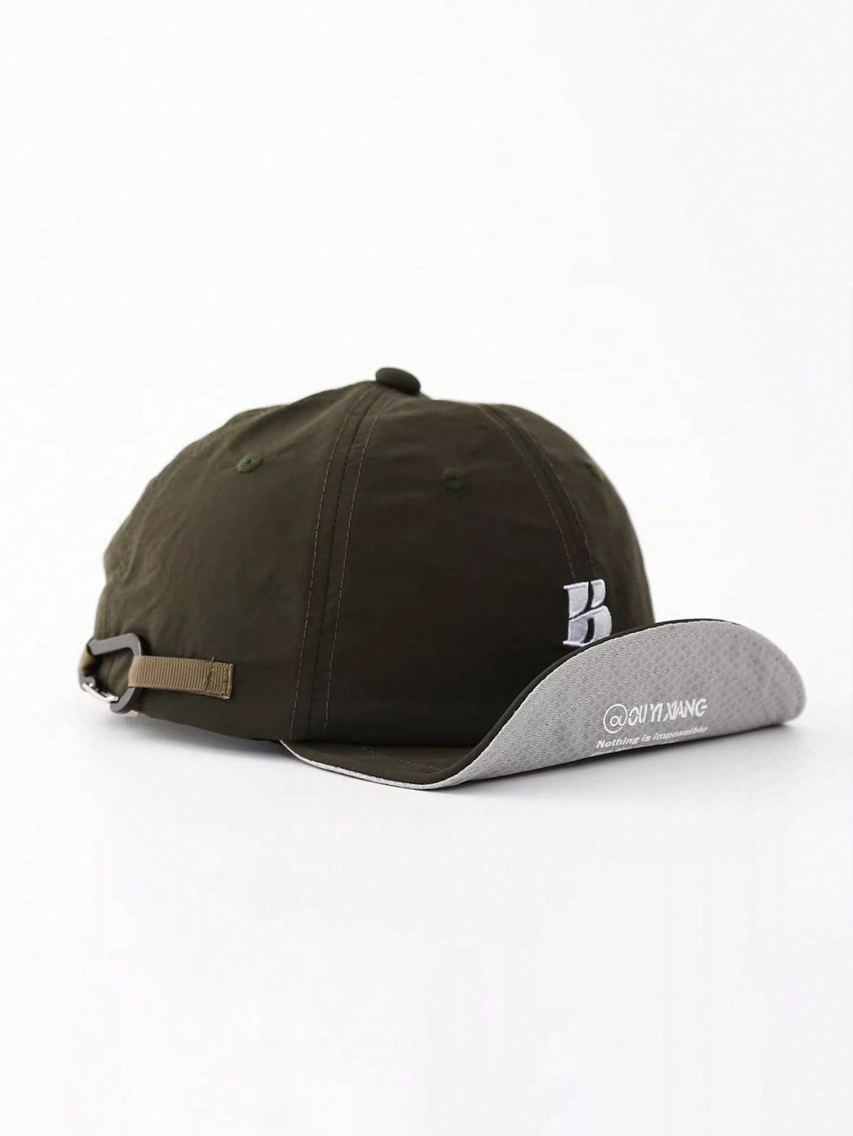 BREITER Soft Brim Letter Embroidery Baseball Cap