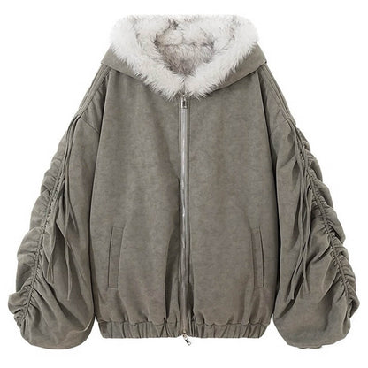 Less Conversation Reversible Fur Jacket