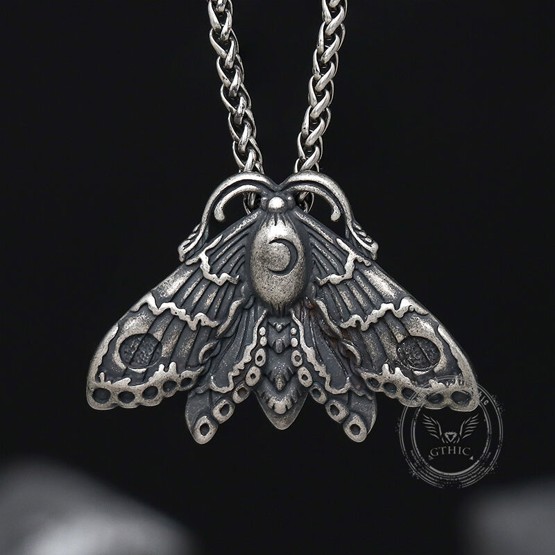 Grim Reaper Butterfly Skull Stainless Steel Pendant