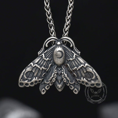 Grim Reaper Butterfly Skull Stainless Steel Pendant
