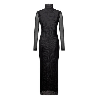 Grunge Aesthetic Eyes Print Maxi Dress