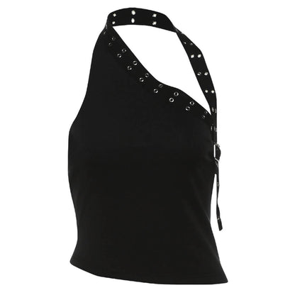 Grunge Asymmetric Top & Mini Shorts Co-Ord