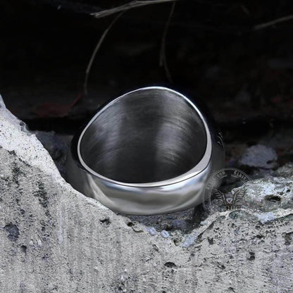 Pentagram Tree of Life Stainless Steel Viking Ring