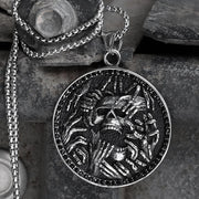 Halloween Hell Ghost Stainless Steel Pendant