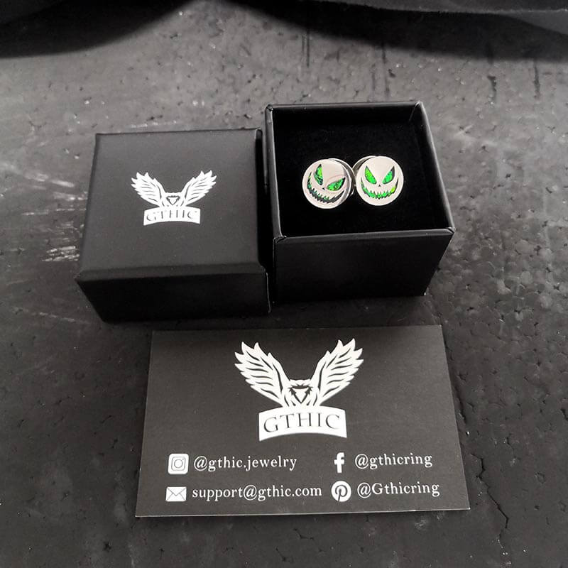 Halloween Pumpkin Stainless Steel Ear Gauges