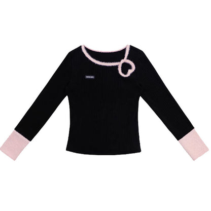 Secret Crush Heart Cutout Top