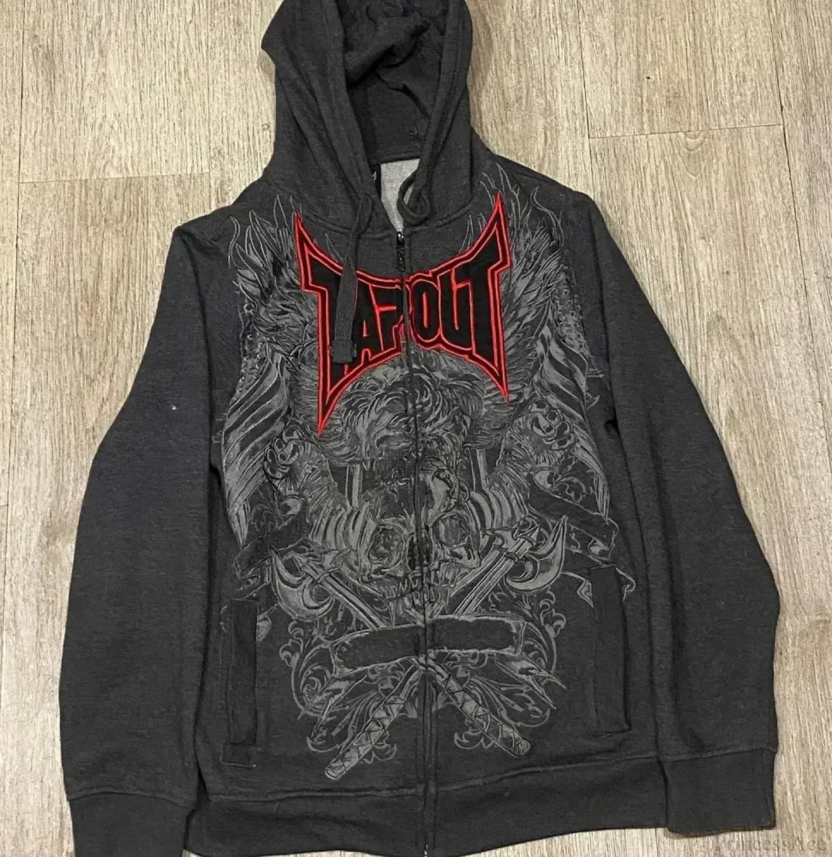 High-Quality Gothic Skull Print Hoodie