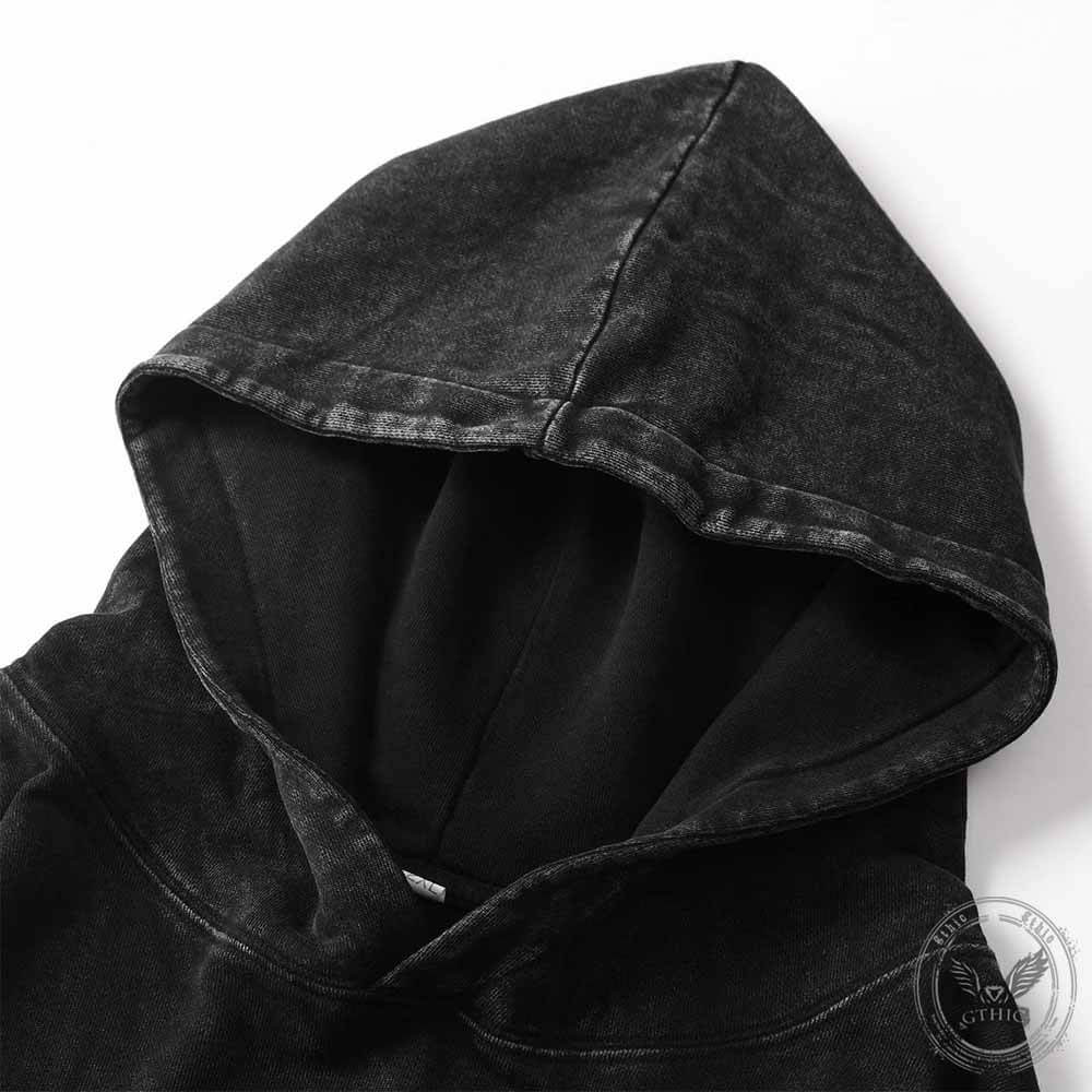 Gothic Puppet Master Vintage Washed Hoodie
