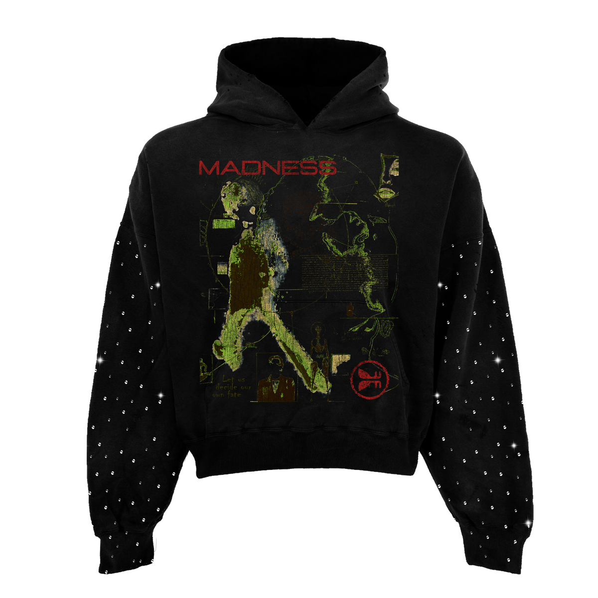 Human Error Rhinestone Hoodie