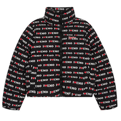 I Love Emo Puffer Jacket