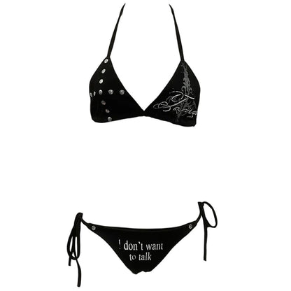 I Don't Want To Talk Bikini Set
