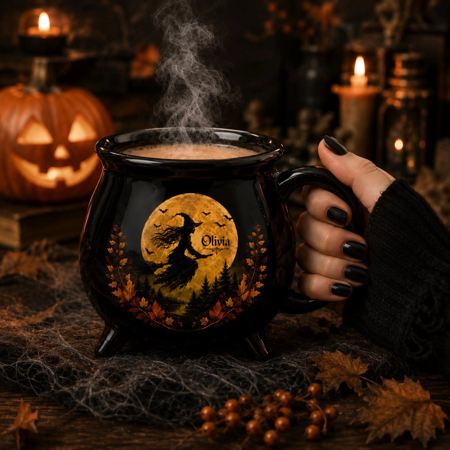 Personalised Witch Cauldron Mug Custom