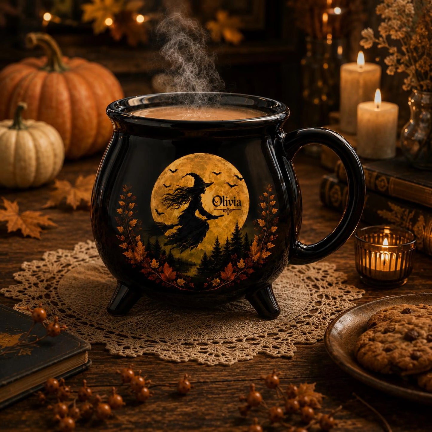 Personalised Witch Cauldron Mug Custom