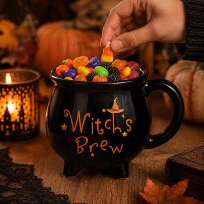 Witchs Brew Cauldron Mug Halloween