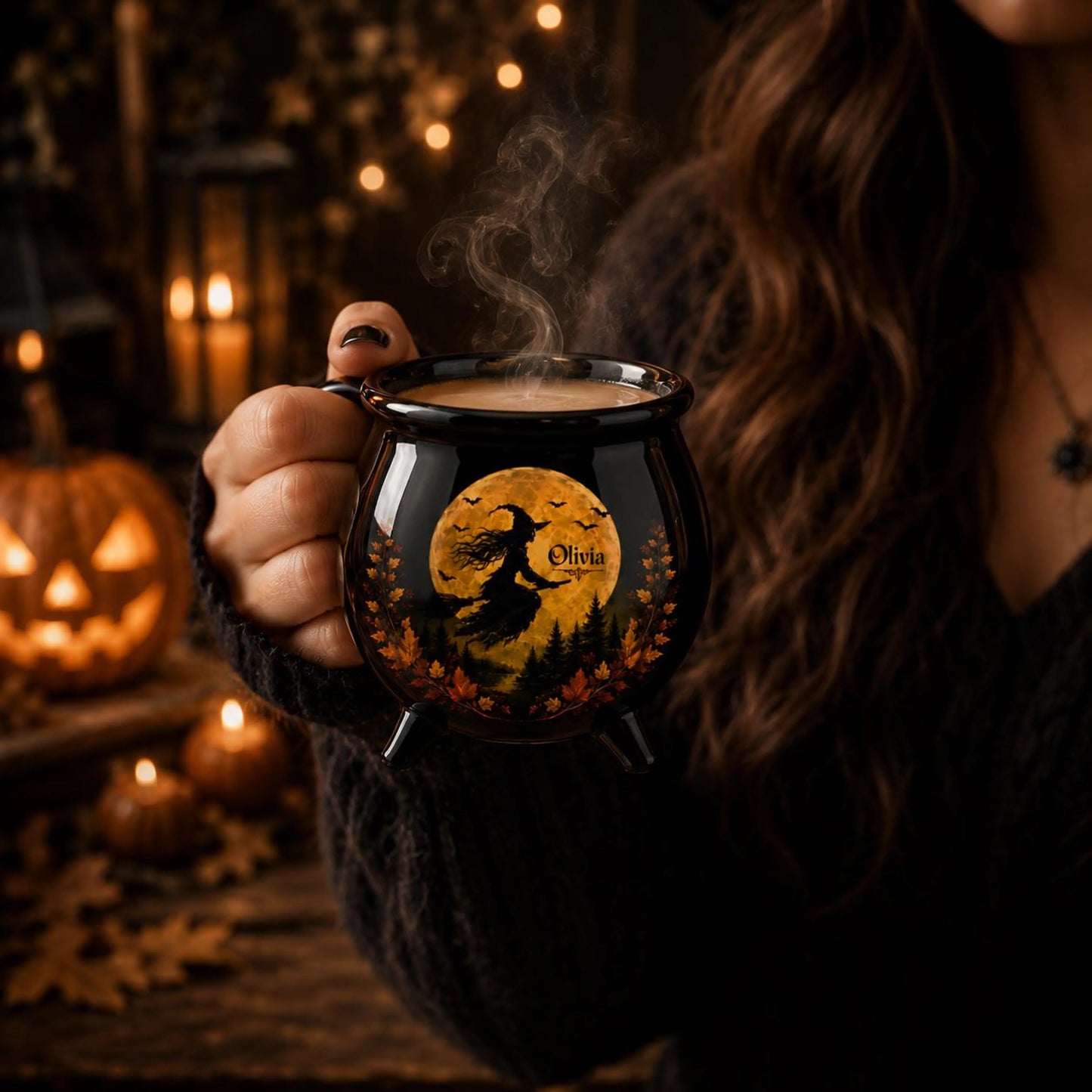 Personalised Witch Cauldron Mug Custom