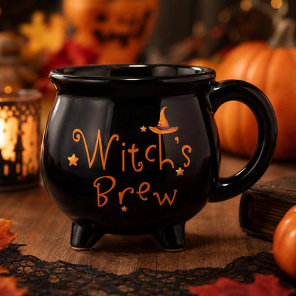 Witchs Brew Cauldron Mug Halloween