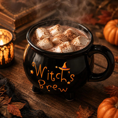 Witchs Brew Cauldron Mug Halloween