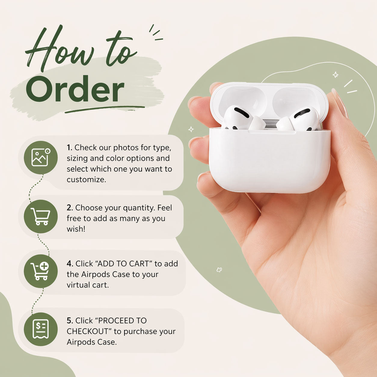 Gift Mother Day Floral Pattern Pink AirPods Case