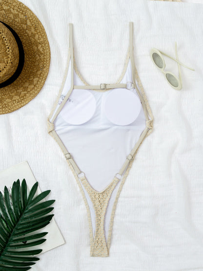 Mesh Sea Shell One Piece Swimsuit