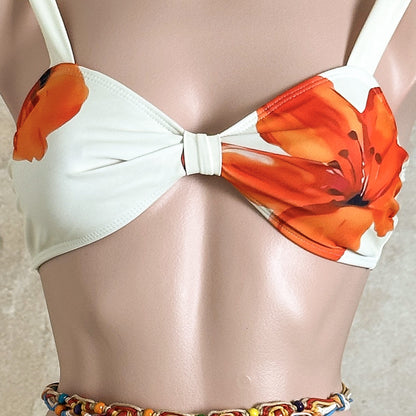 Floral Ruched High-Leg Bikini Set