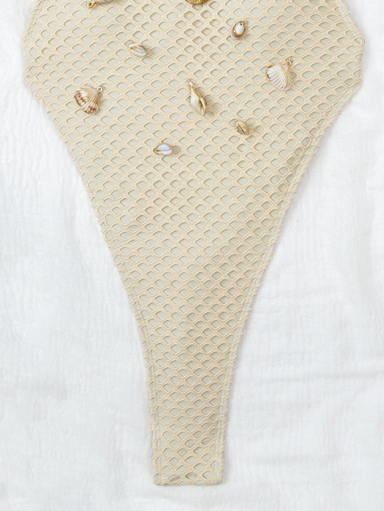 Mesh Sea Shell One Piece Swimsuit