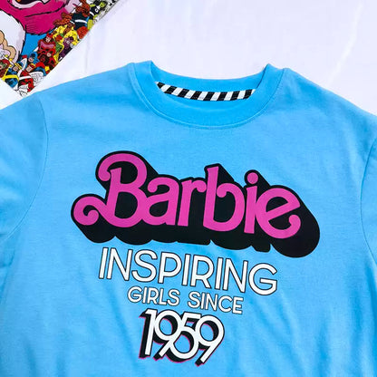 Barbie Inspiring Girls Since 1959 Blue Graphic Tee