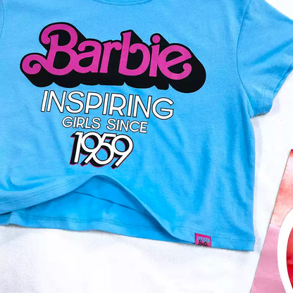 Barbie Inspiring Girls Since 1959 Blue Graphic Tee