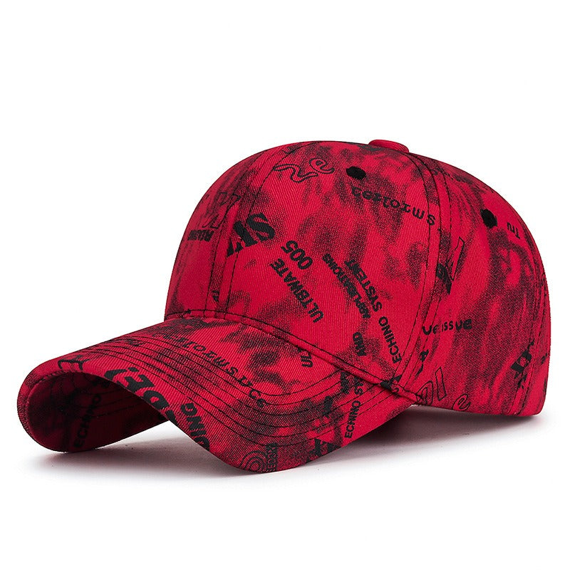 Graffiti Letter Print Adjustable Street Baseball Cap