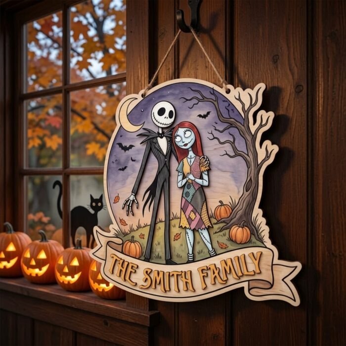 Nightmare Before Christmas Door Hanger