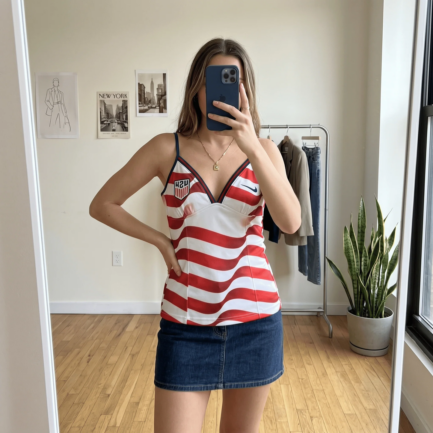 Women's USA Flag Camisole Top