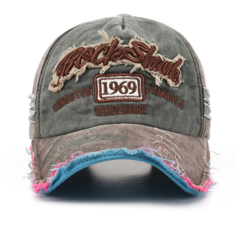 1969 Retro Washed Letter Embroidered Baseball Cap
