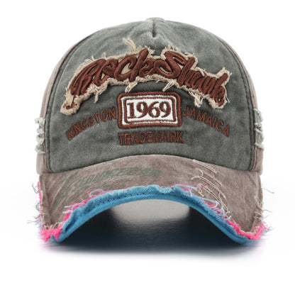 1969 Retro Washed Letter Embroidered Baseball Cap