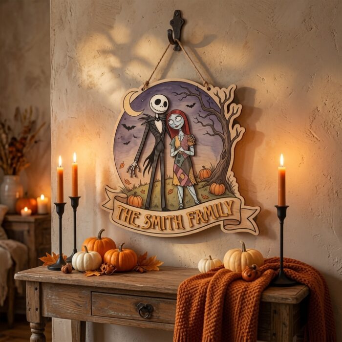 Nightmare Before Christmas Door Hanger