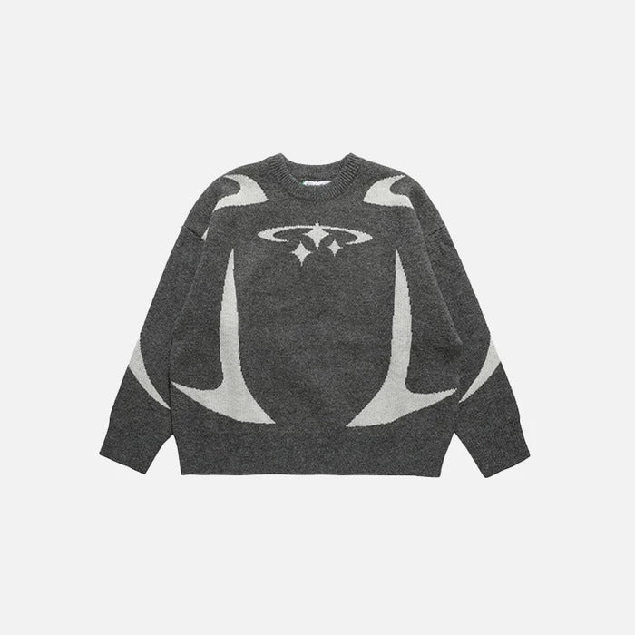 Y2K Stars Graphic Sweaters