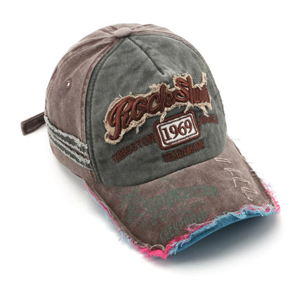 1969 Retro Washed Letter Embroidered Baseball Cap