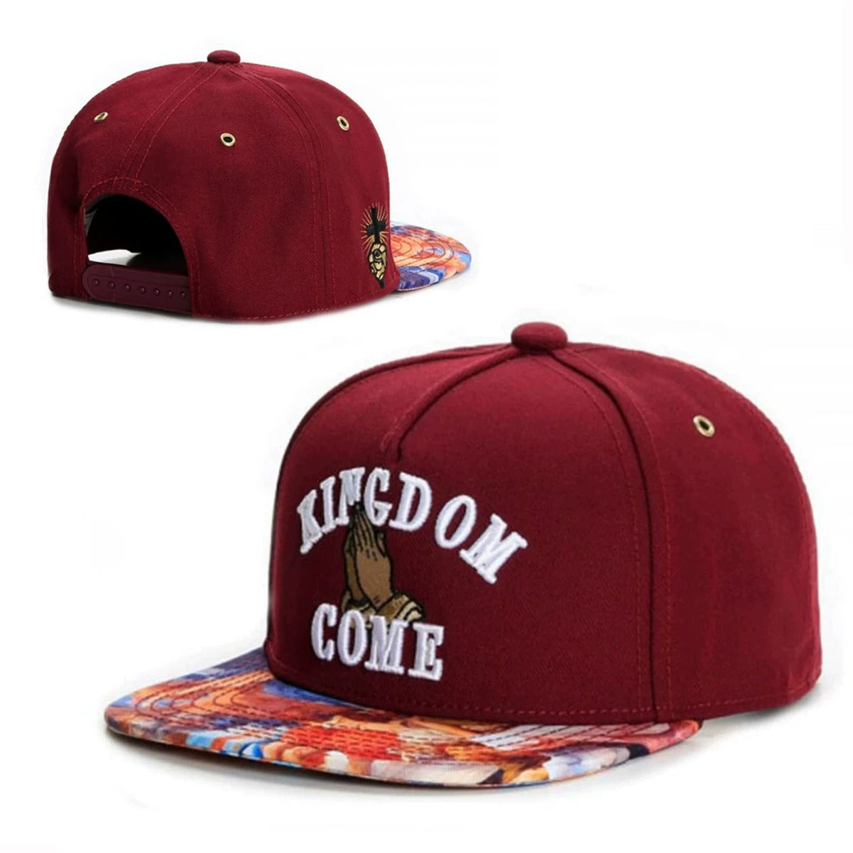 Hip-Hop Cartoon Palm Flat Brim Baseball Cap
