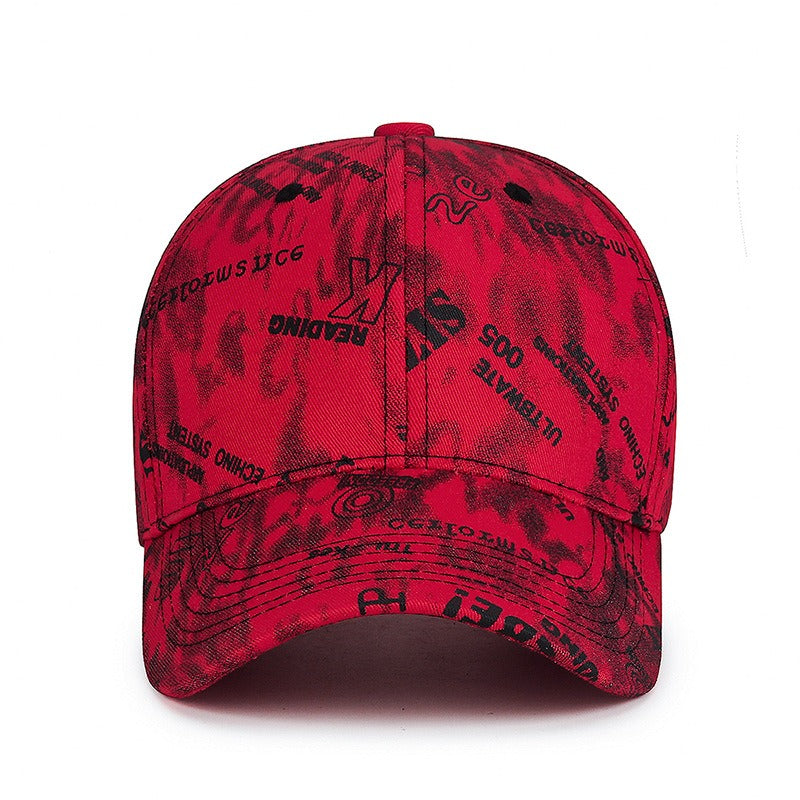 Graffiti Letter Print Adjustable Street Baseball Cap