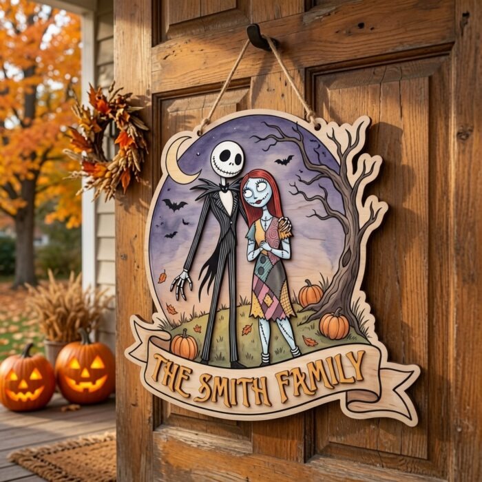 Nightmare Before Christmas Door Hanger