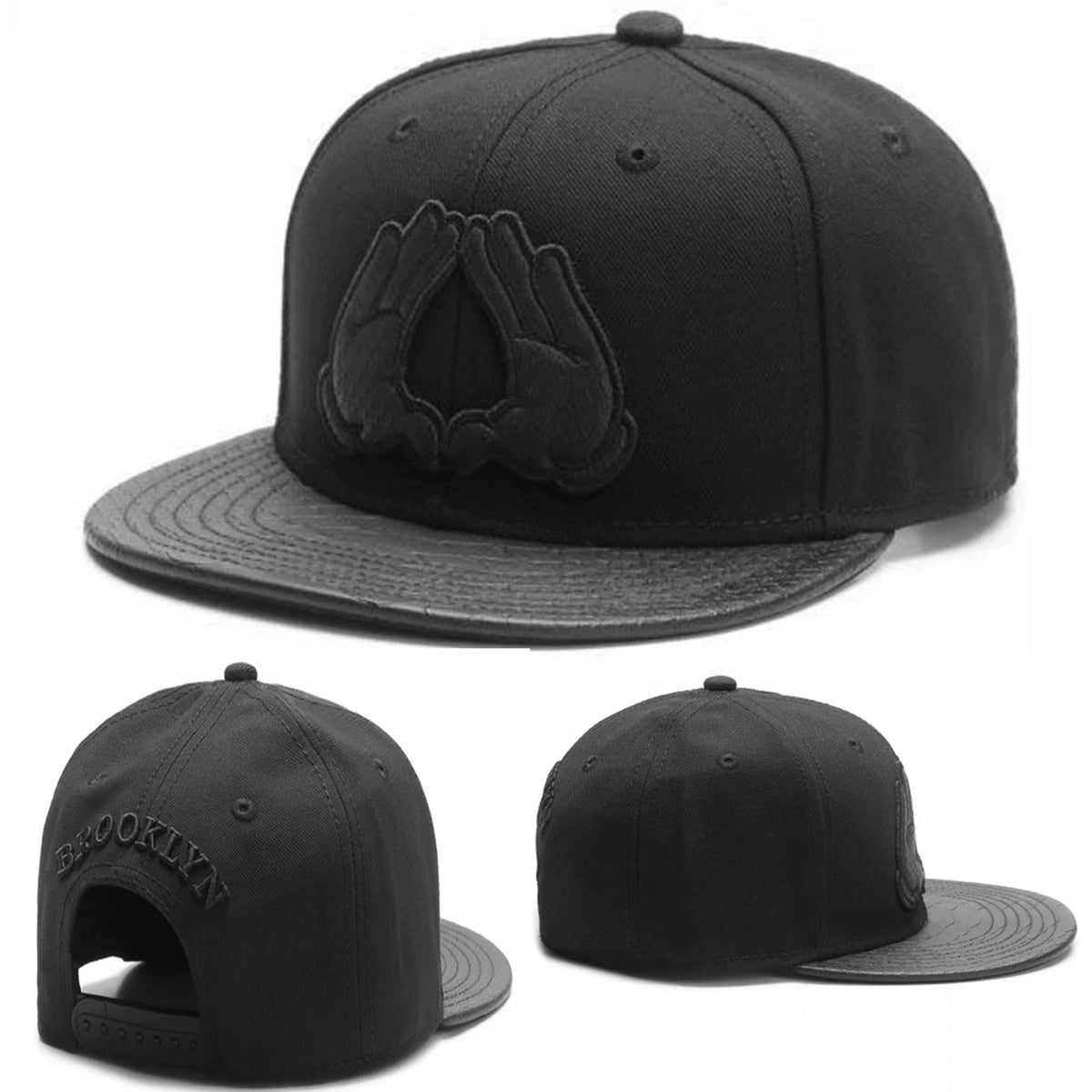 Hip-Hop Cartoon Palm Flat Brim Baseball Cap