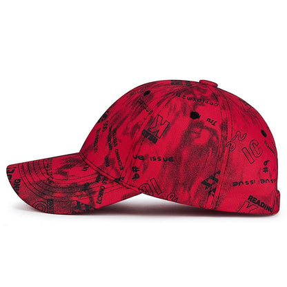 Graffiti Letter Print Adjustable Street Baseball Cap