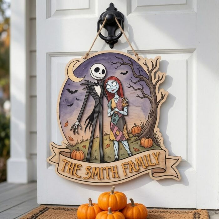 Nightmare Before Christmas Door Hanger