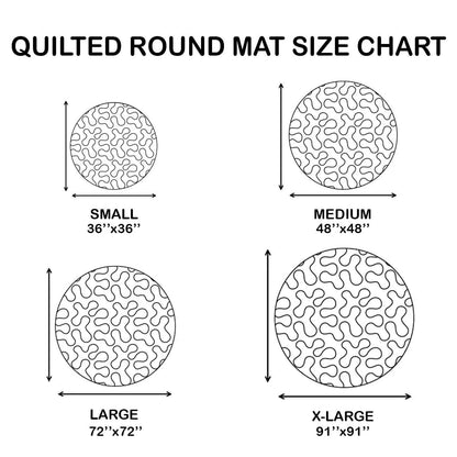 Gothic 3D Optical Illusion Witch Round Area Rug