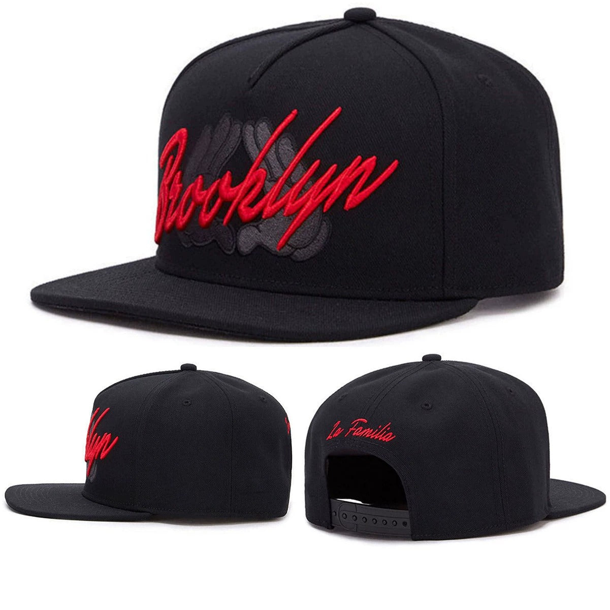 Hip-Hop Cartoon Palm Flat Brim Baseball Cap