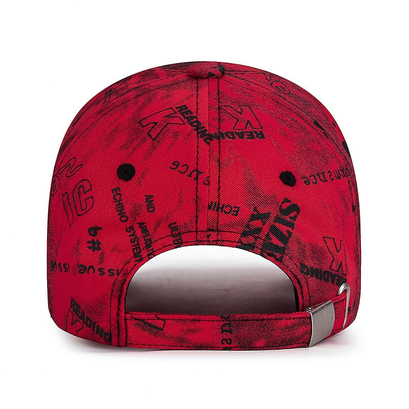 Graffiti Letter Print Adjustable Street Baseball Cap